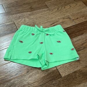 NWOT Polo Ralph Lauren Pull On Shorts Green With Watermelons Girl 3T